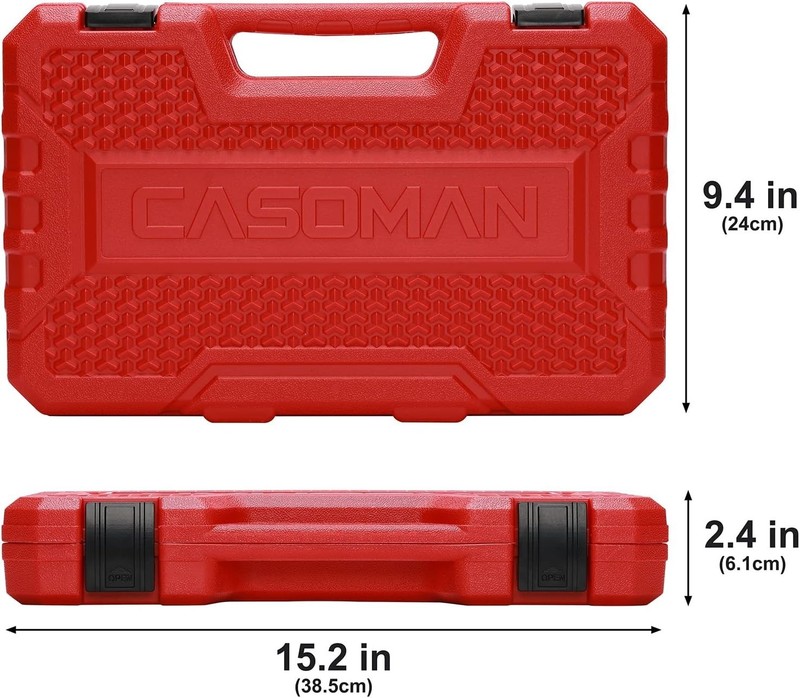 3/8 In. 49 Piece 6 Point Impact Socket Ratchet Drive and Metric Set gallery