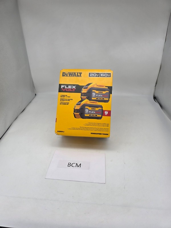 DEWALT FLEXVOLT 20V/60V MAX* Batteries, 9.0-Ah, 2-Pack (DCB609-2)