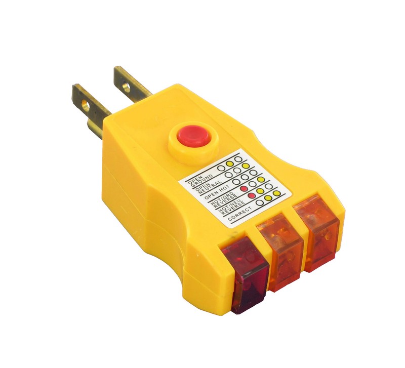 Combination Home GFCI – 125V Outlet/Receptacle Tester No Battery Required 4F67