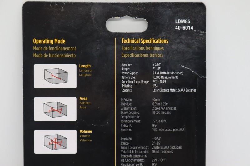Brand New Johnson Laser Distance Meter 85’ 25m Digital #LDM85 gallery