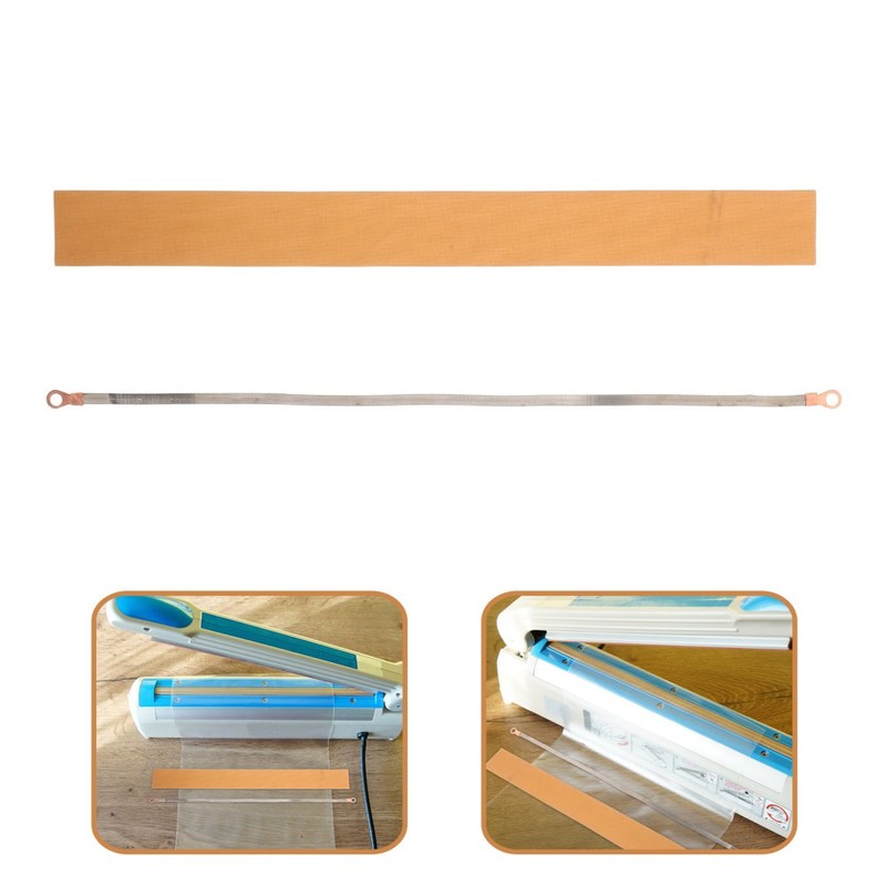 2pcs Bag Sealer Element Wire Replacement, Flat Nichrome Heating Strip, Heat