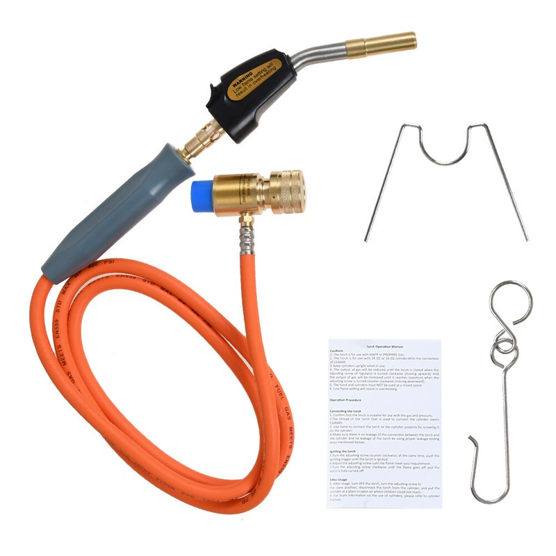 Self Ignition 5' Hose Gas Welding Turbo Torch MAPP MAP pro Propane Torch Burner gallery