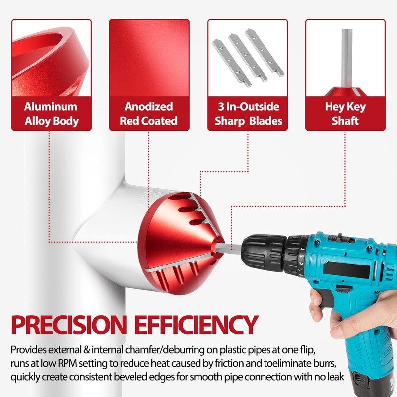 PVC Deburring Tools Inner Outer Reamer Chamfering Machine Burr Remover For Pipe gallery