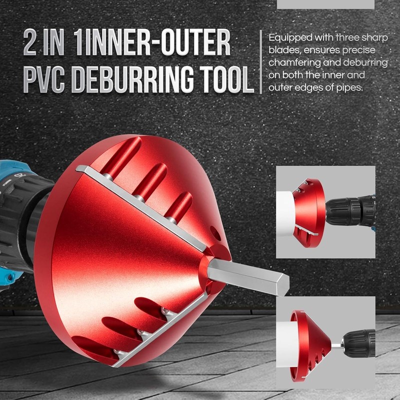 PVC Deburring Tools Inner Outer Reamer Chamfering Machine Burr Remover For Pipe gallery