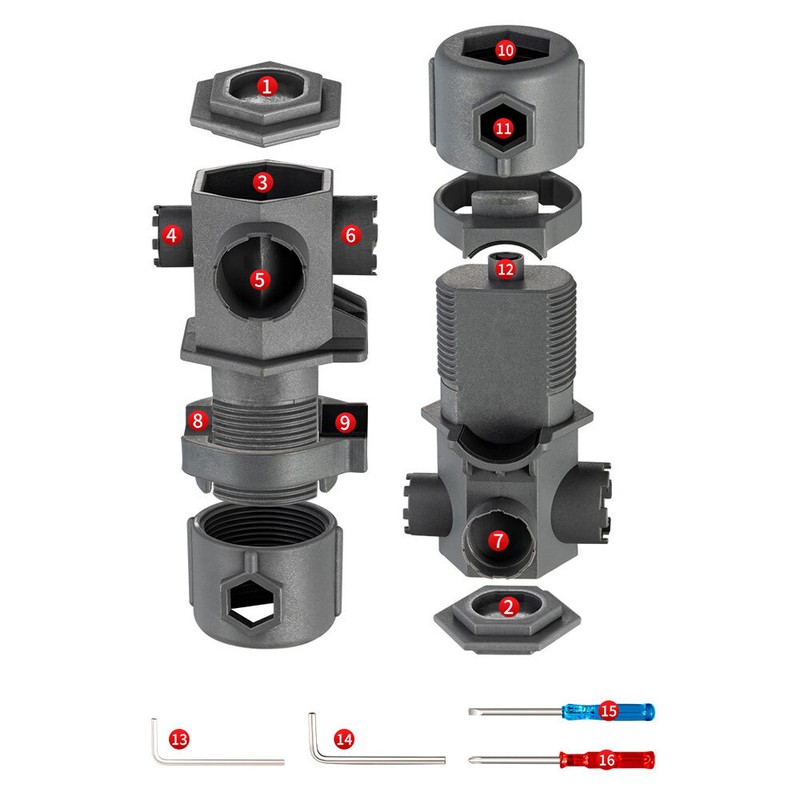 16 in 1 Wrench Tool Set for Faucet, Multifunctional Faucet Wrench ET gallery