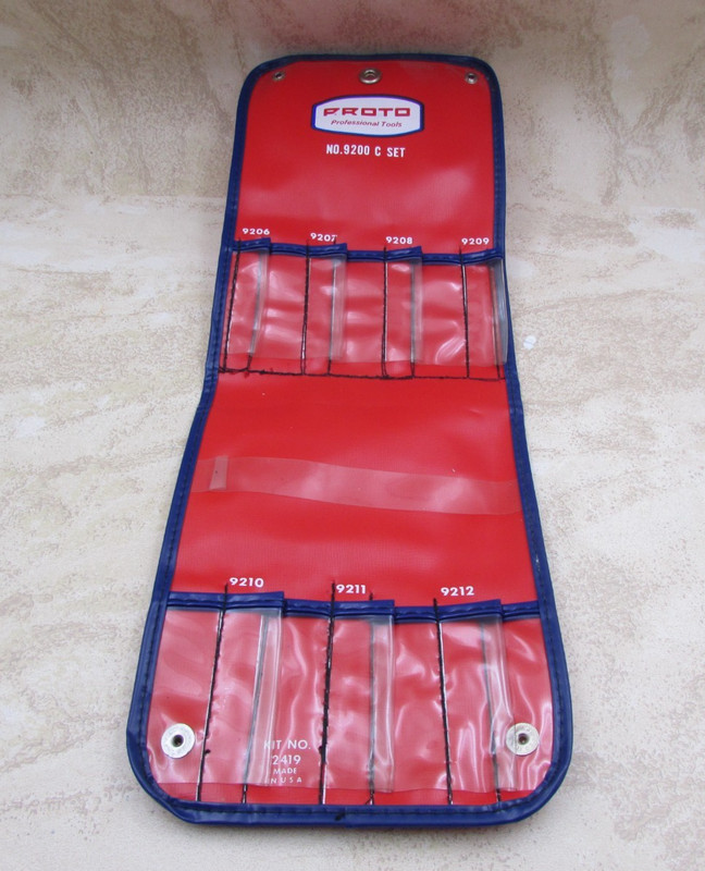 Vintage Proto 2419 Vinyl Pouch For 9200C, 7 PC Nut Driver Set 3/16″ To 3/8″.