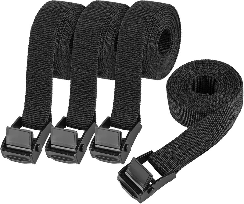 Tie down Straps, 4 Pcs Lashing Small Ratchet Straps with Buckles, 0.78″ X 5′ Adj