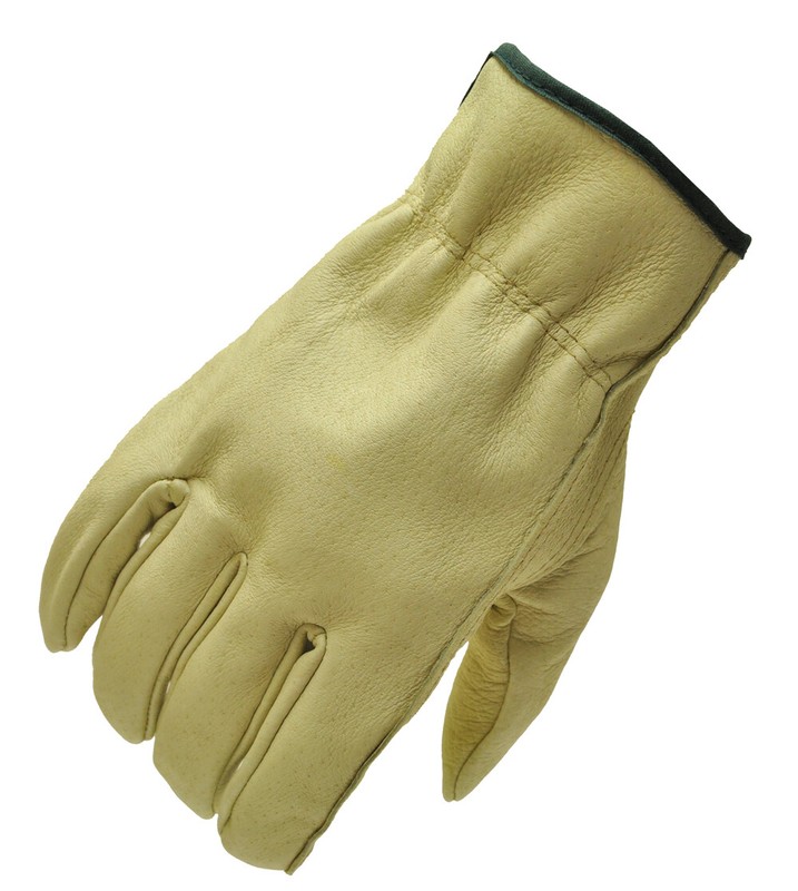 G & F 2002 Grain Pigskin Leather Work Gloves, Washable Leather, 3-Pair Pack gallery