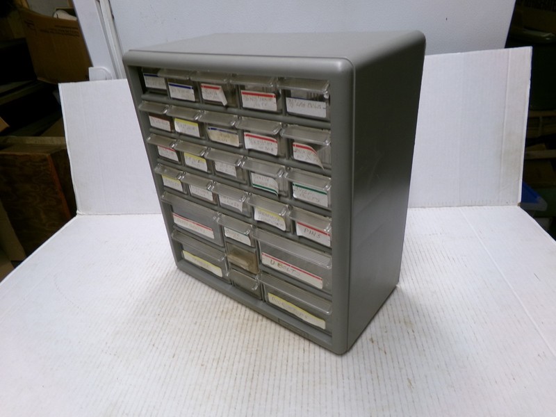 27 Drawer Plastic Parts Organizer Storage Cabinet Bin Hardware gallery