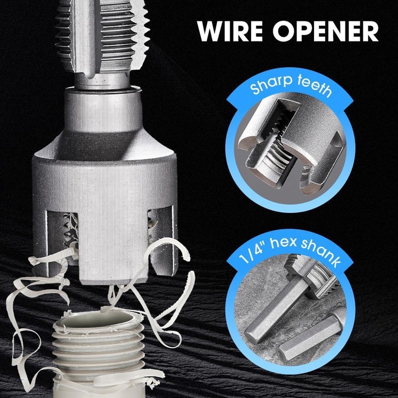 1 Inch PVC Pipe Threader Kit–Internal & External Threading Tool for Plastic Pipe gallery