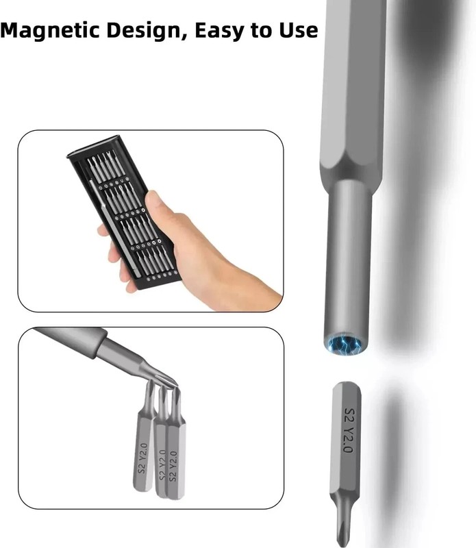 24 In 1 Small Precision Screwdriver Set Magnetic Mini Screwdriver Bit Set For PC gallery