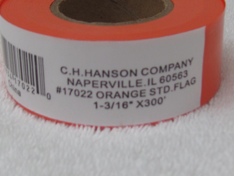 Hanson C H 17022 CO 300′ ORG Flag Tape,, Orange