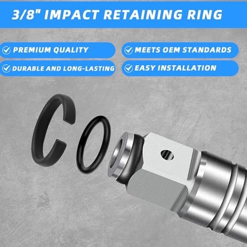 3/8" Impact Retaining Ring Fits Milwaukee 3/8 Impact Friction Ring Clip With Hog gallery