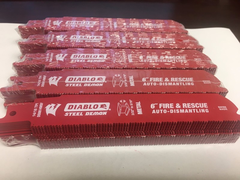 200-PK Diablo DS0614WBF20 Diablo 6″ 14 TPI Fire Rescue Reciprocating Saw Blade
