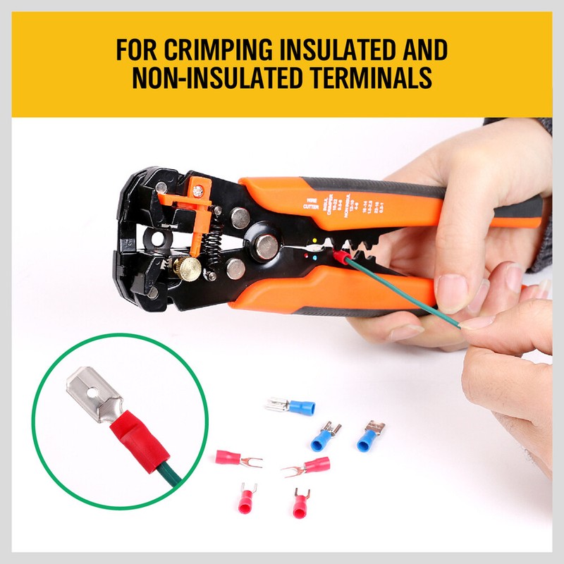 Self Adjusting Insulation Wire Stripper Cutter Crimper Cable Stripping Tools gallery