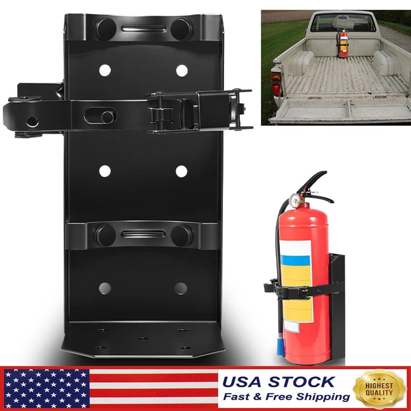10 lb Dry Heavy Duty Fire Extinguisher Bracket 5.25” dia. Universal 809