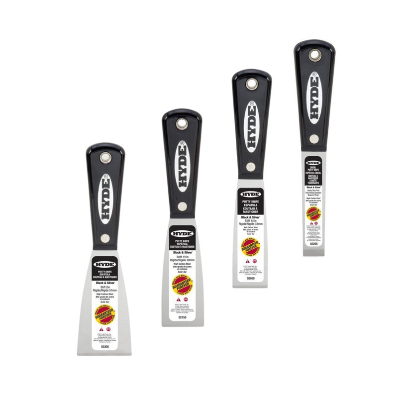 Hyde Tools – Stiff Black & Silver Putty Knife