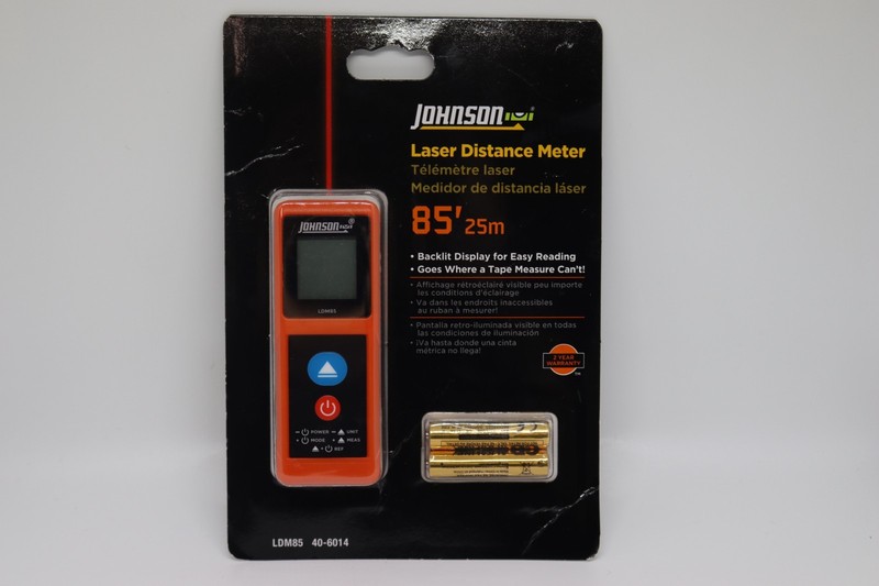 Brand New Johnson Laser Distance Meter 85’ 25m Digital #LDM85
