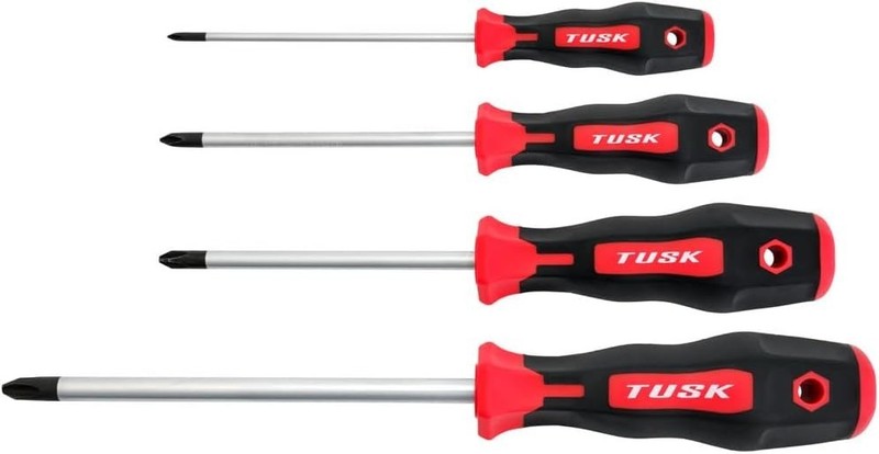 JIS Screwdriver Set 4 piece #0, #1, #2, #3 – Magnetic Tips and Molded Ergonomic