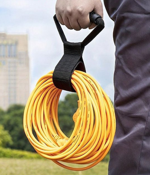 Cable Storage Straps,1Pcs Garden Hose Storage Straps,Heavy-Duty Hook&Loop Straps