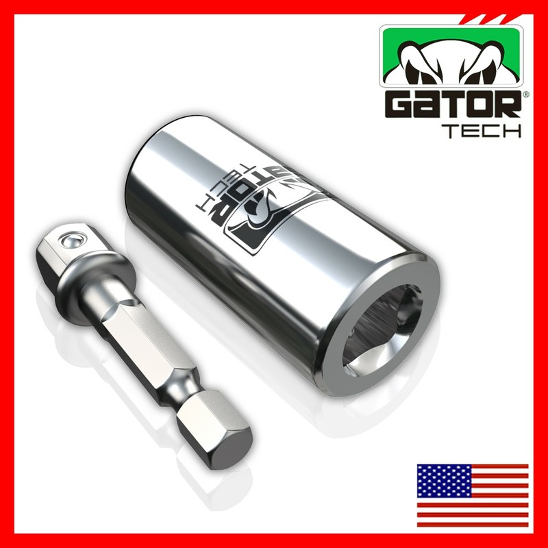Universal Socket Wrench Magical Power Grip Gator Tech Multi Tool Drill Adapter gallery