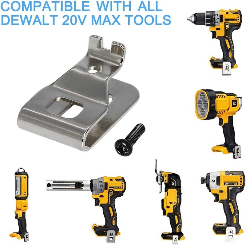 6 PCS For DEWALT 20V Drill Driver N268241 N169778 N086039 Tools Belt Clip Hook gallery