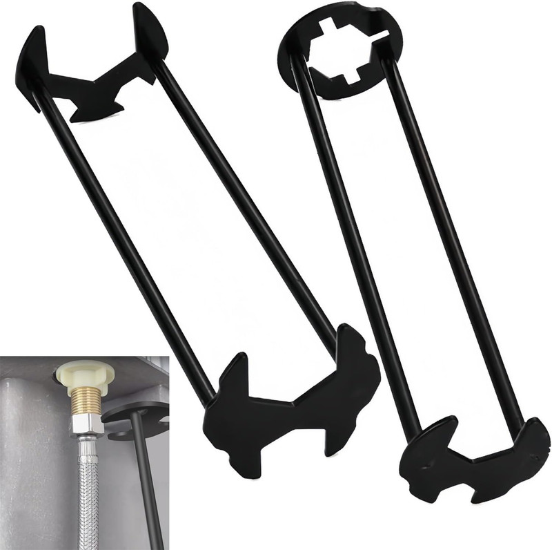 Multifunctional Basin Wrench Carbon Steel Faucet Wrench, 7 Sizes Basin Faucet Ti