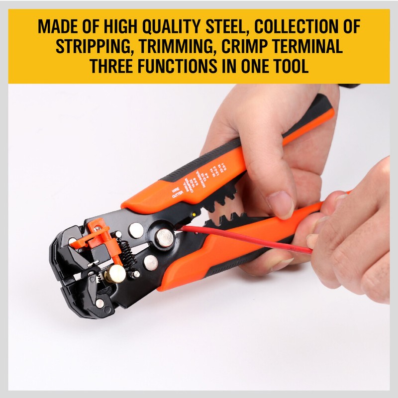 Self Adjusting Insulation Wire Stripper Cutter Crimper Cable Stripping Tools gallery