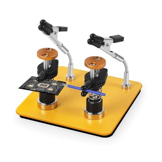Helping Hands Clamp Metal, Adjustable Third Hand Soldering Small Yellowblack