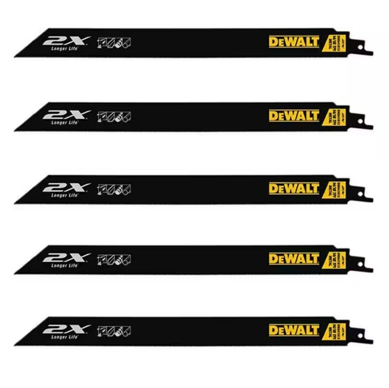 DEWALT DWA41812 12-Inch 14/18TPI 2X Max Metal Reciprocating Saw Blade (5-Pack)
