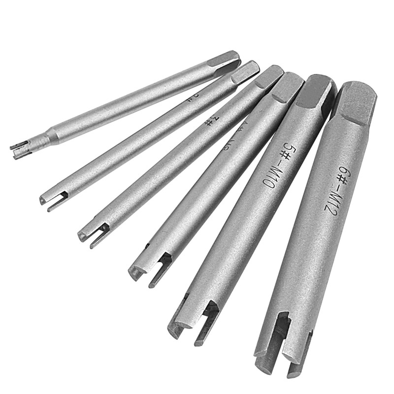 5 In 1 Steel M5 M6 M7 M8 M9 M10 M11 M12 Broken Tap Extractor Removal Tool Kit
