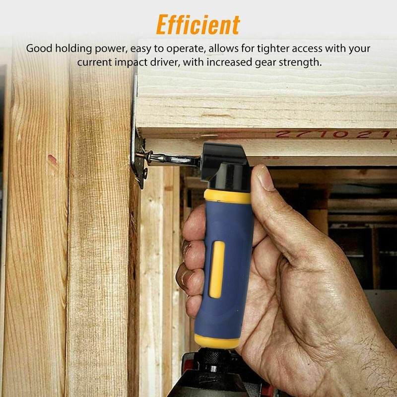 90 Degree Right Angle Extension Screwdriver Socket Adapter Drill Attachment Tool gallery
