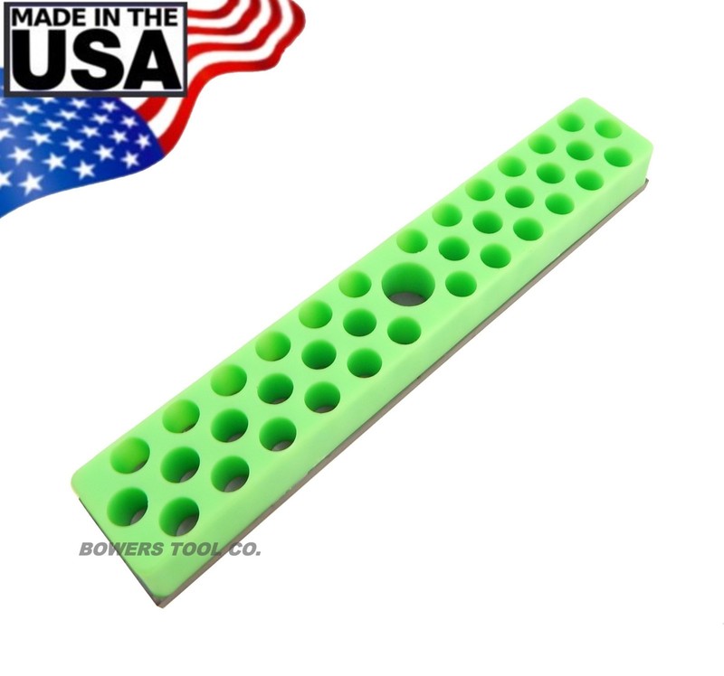 Mechanics Time Saver 37 Slot 1/4 in Magnetic Hex Bit Holder Organizer MTS USA