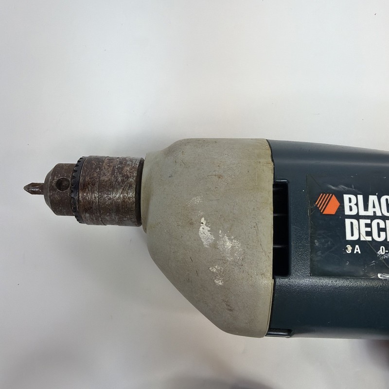 Black and Decker Drill 3A 120v 0-1200 VSR 7190 Type 2 3/8" Tested Working No Key gallery