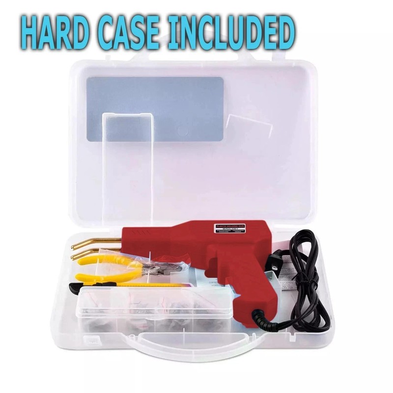 Plastic Welder Kit Soldering Hot Stapler Bumper Repair Welding Gun 800 Staples gallery