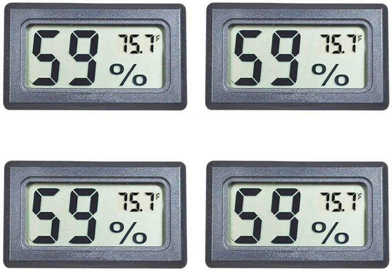 4-Pack Mini Digital Temperature Humidity Meters Gauge Indoor Thermometer Hygrome gallery