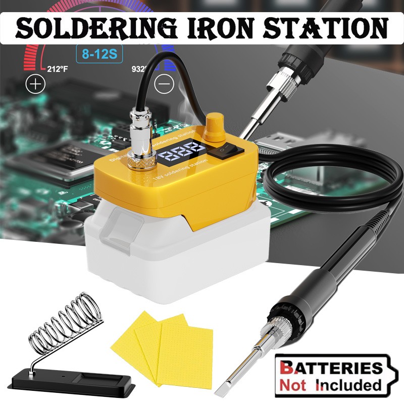 Cordless Soldering Iron Electric Gun for Dewalt 20V Max Battery w/ LCD Display