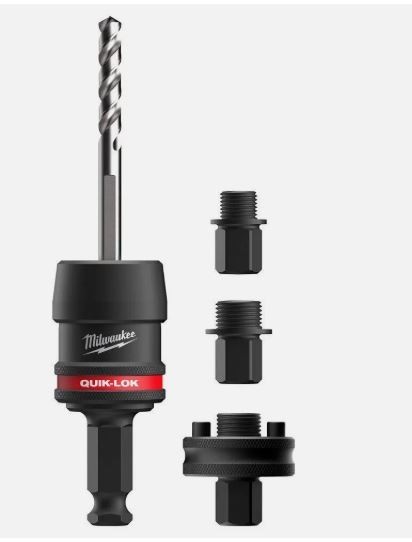 Milwaukee Hole Saw Adapter Arbor Set 5PC 7/16″ QUIK-LOK 49-56-7555