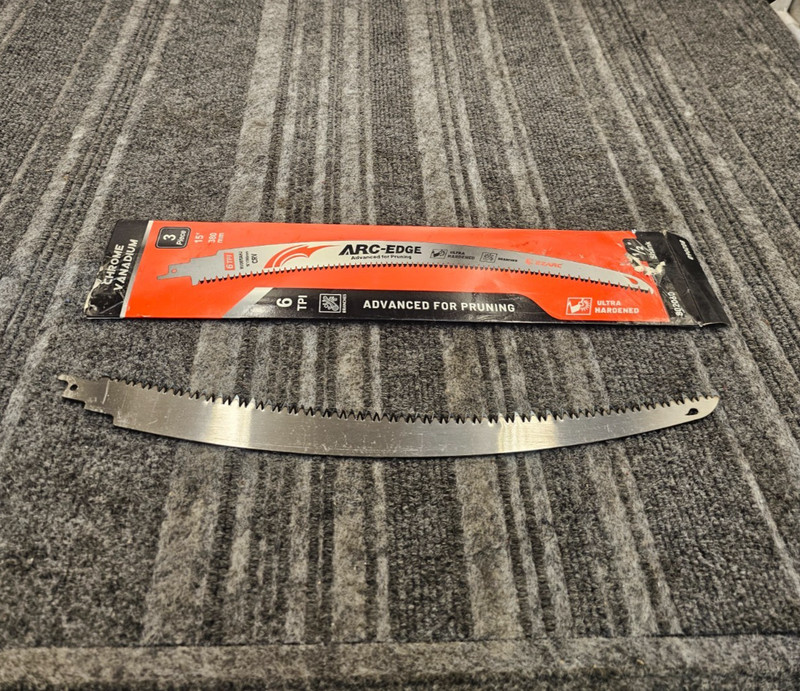 (QTY 3) EZARC 802060: Arc-Edge 15″ Reciprocating Saw Blades 6 TPI 1/2″ Shank