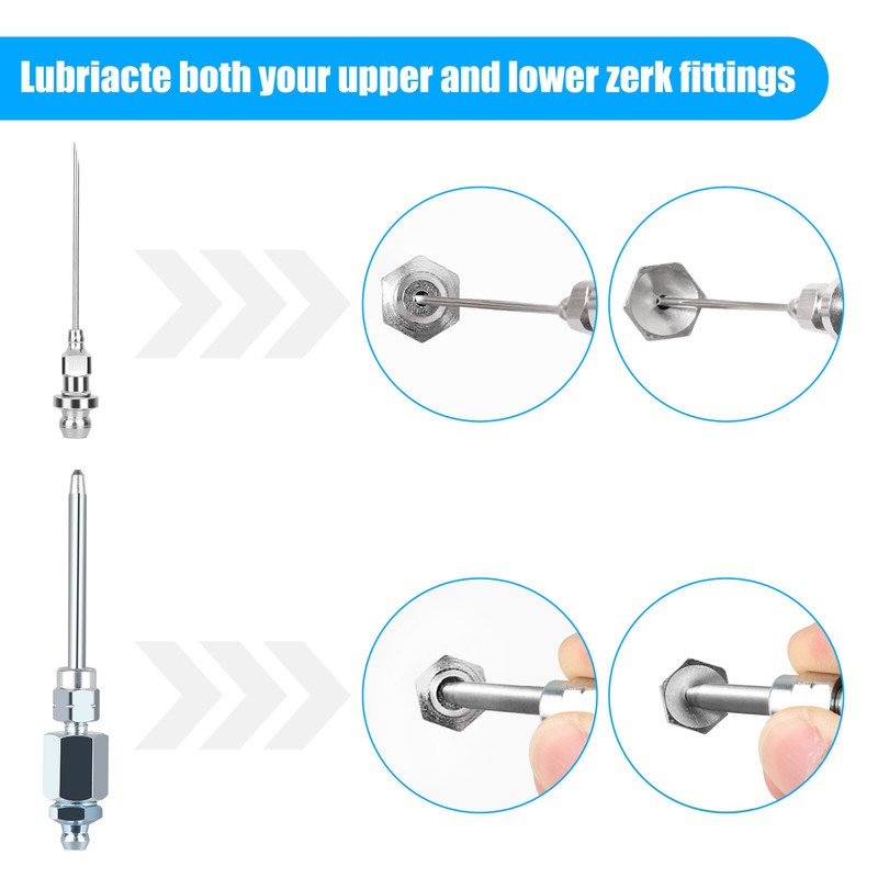 90 Degree Grease Nozzle Adapter 3 Jaw Coupler Needle Nozzle Grease Fitting Tool gallery