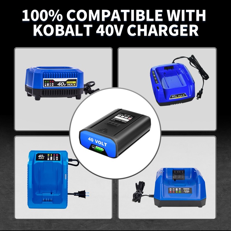 2 Pack For Kobalt 40V Max 6.0Ah Lithium-ion Battery KB540C-06 KB245-06 KB240-06 gallery
