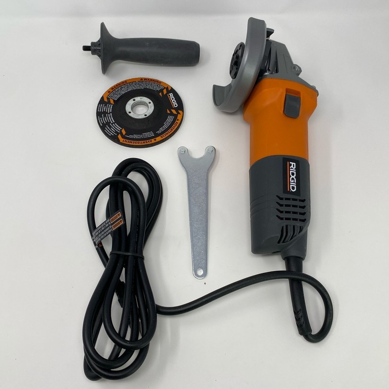 RIDGID Orange/Gray 4-1/2 in. Corded Angle Grinder R1006