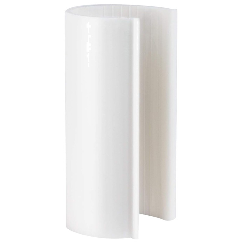 12 EZ Light Grip ABS Snap Clamp 3/4 Inch Pipe 4 Inch Wide White 10-Pack
