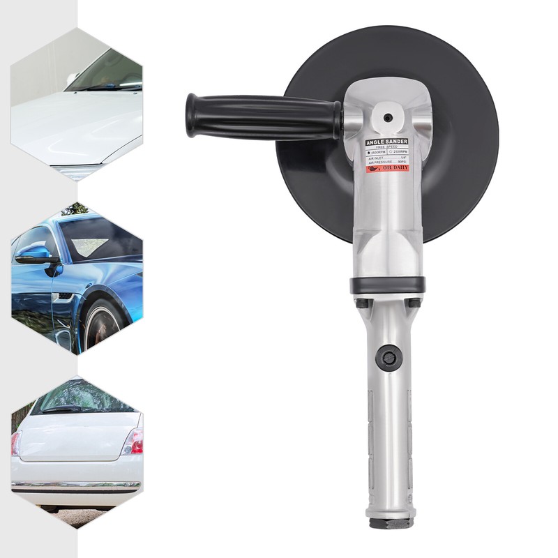 7″ Air Angle Sander Pneumatic Sander Sanding Tool Hand Polisher 4500RPM