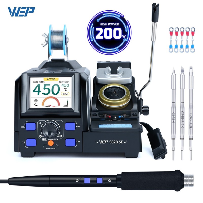 WEP 200W Power Repaid healing Iron Staion C210 C245 Solder Iron hand Electronic