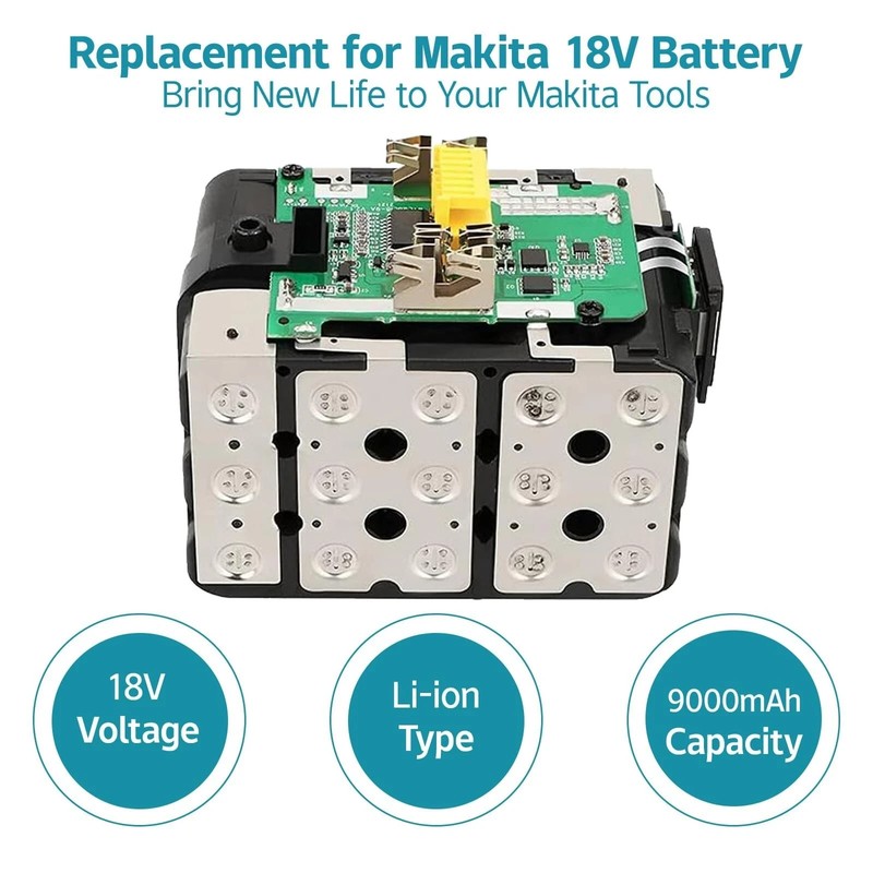 ✅2X 18V 9.0AH LXT LI-ION BATTERY FOR MAKITA BL1830B BL1850B BL1860B TOOL BATTERY gallery