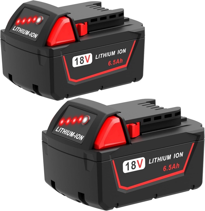 NEW 2 Pack 6.5AH For Milwauk 18V 6.0Ah Battery M18 XC 6.0 48-11-1860 48-11-1850