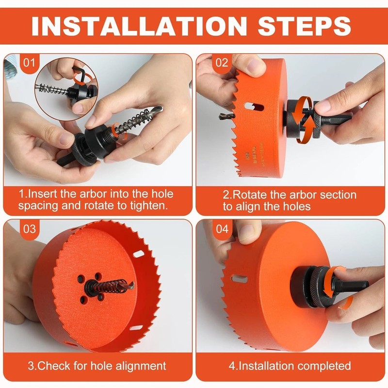 6 1/4 Hole Saw for Recessed Lights Can Lights, 6.25 Inch Hole Cutter gallery