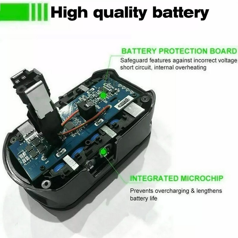 Pack For RYOBI P108 18V One Plus High Capacity Battery 18 Volt Li-Ion 8.0Ah 12Ah gallery