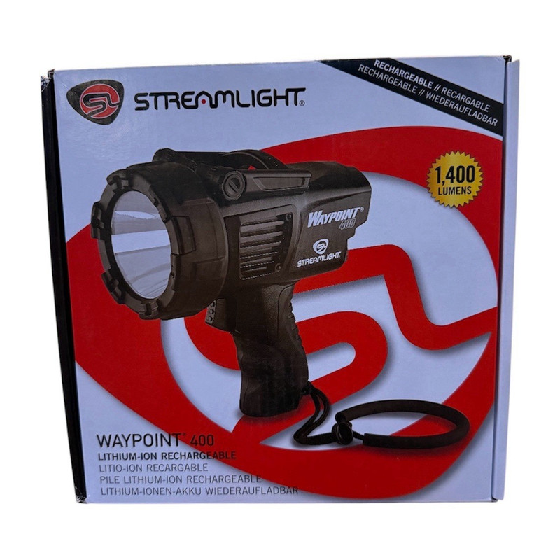 Streamlight Waypoint 400 Rechargeable LED Spotlight 1400 Lumens Black